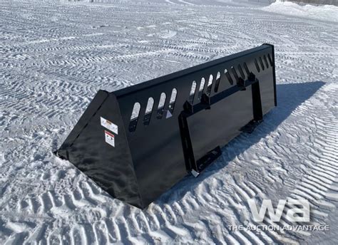 used skid steer snow bucket|84 inch skid steer bucket.